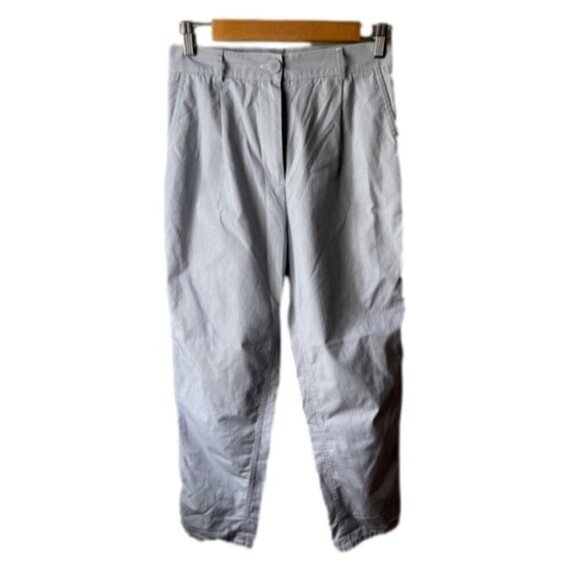 Cos Blue pleated cotton blend high rise lightweight trouser pants size 2 - Picture 1 of 11